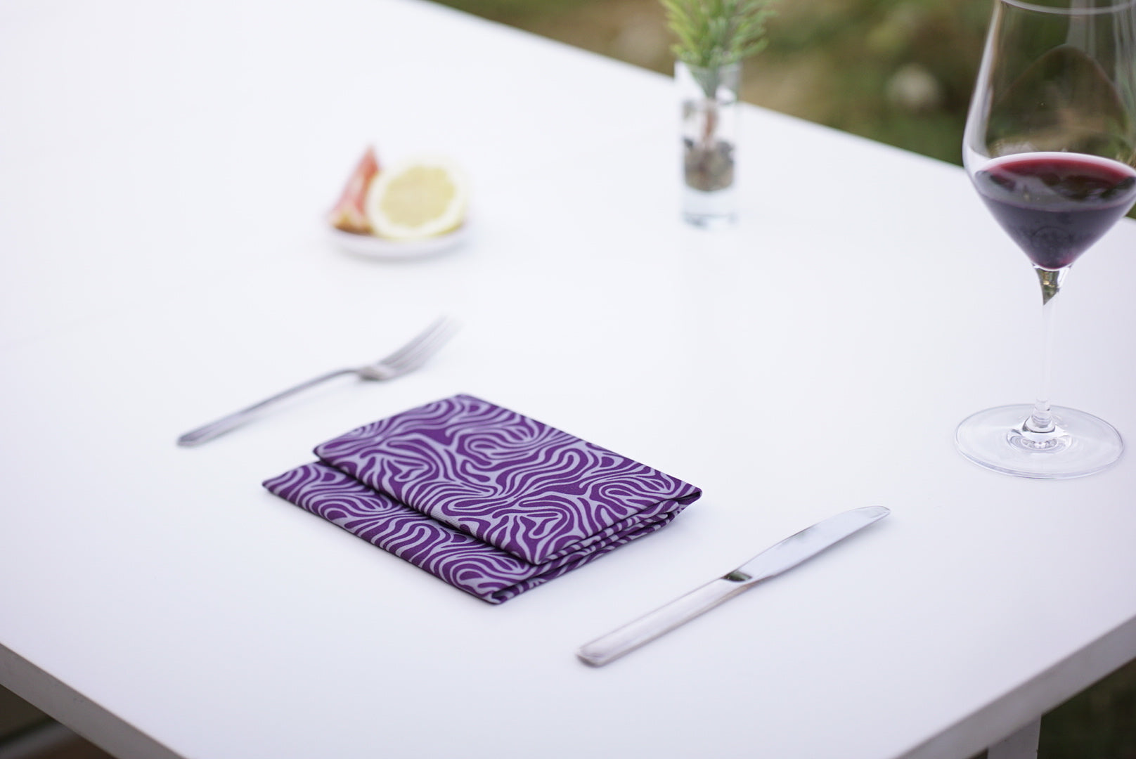 Cloth Napkin - Eggplant Babka